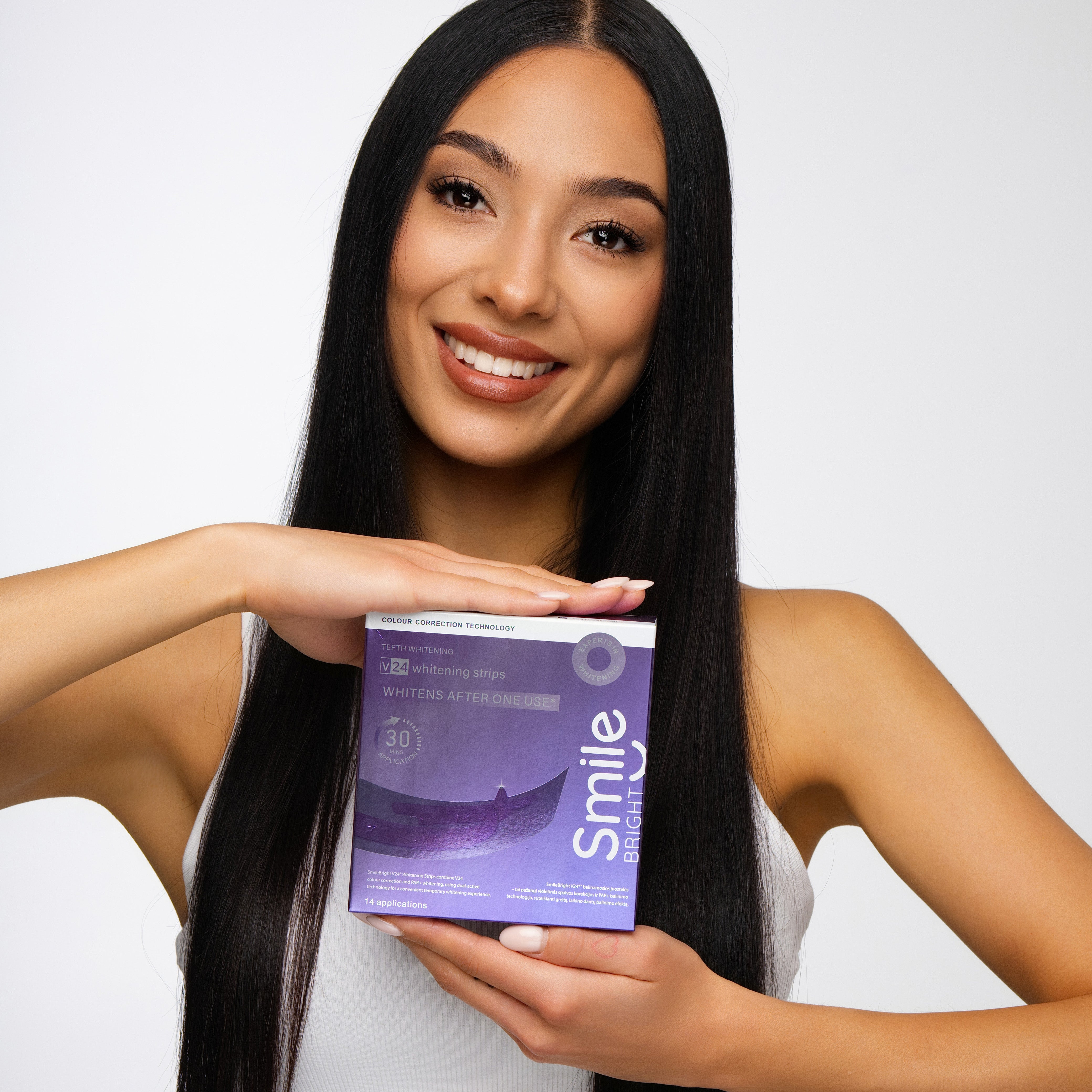 V24 Violette Zahnaufhellungsstreifen